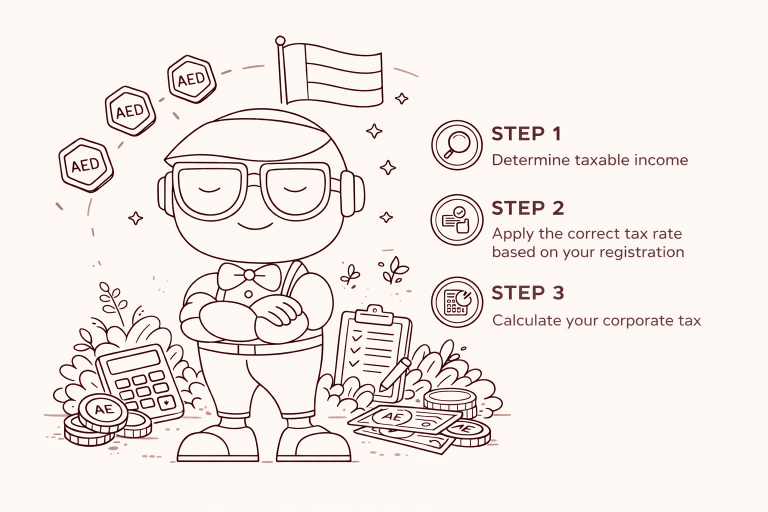 How to calculate corporate tax in UAE